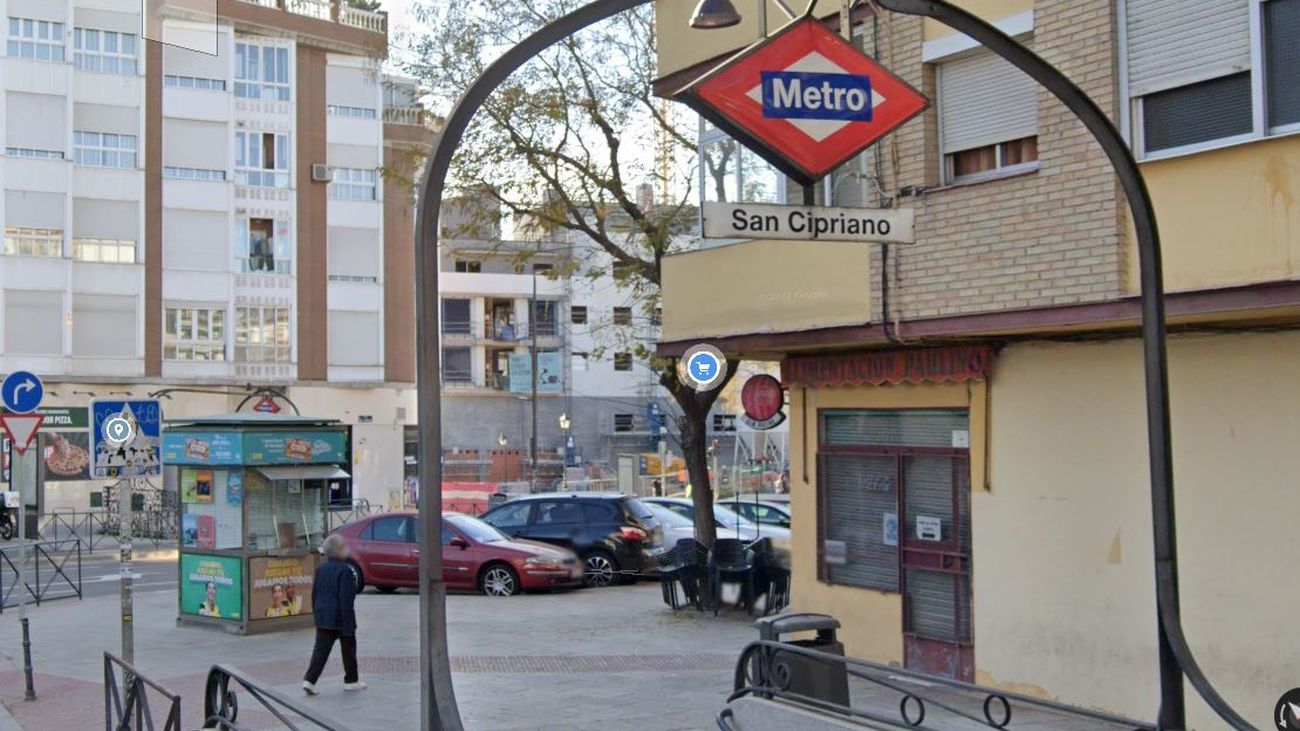 Quiosco de la ONCE en la calle San Cipriano de Madrid