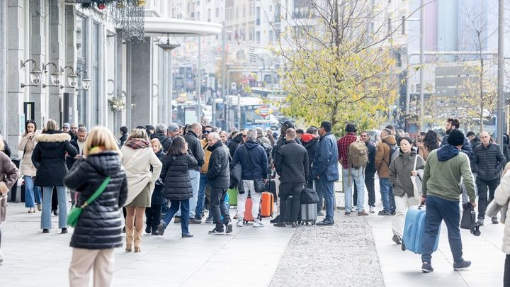 Varias personas en Gran Vía