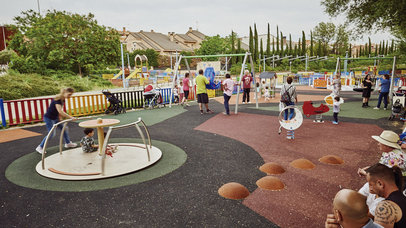 Un parque infantil de Rivas Vaciamadrid