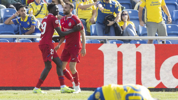 1-2. El Getafe gana al Las Palmas cuando más lo necesitaba