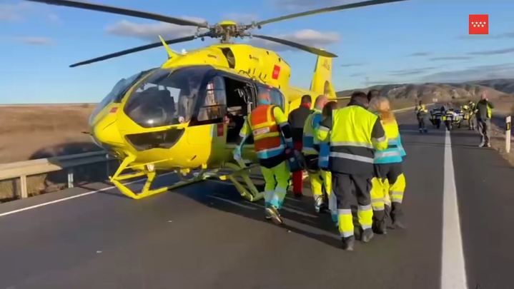 Herido grave un ciclista de 82 años al chocar con una furgoneta en San Martín de la Vega