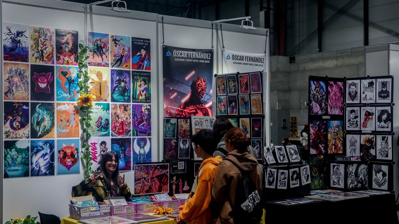 Puesto de comics en el Salón del Cómic en IFEMA 2023