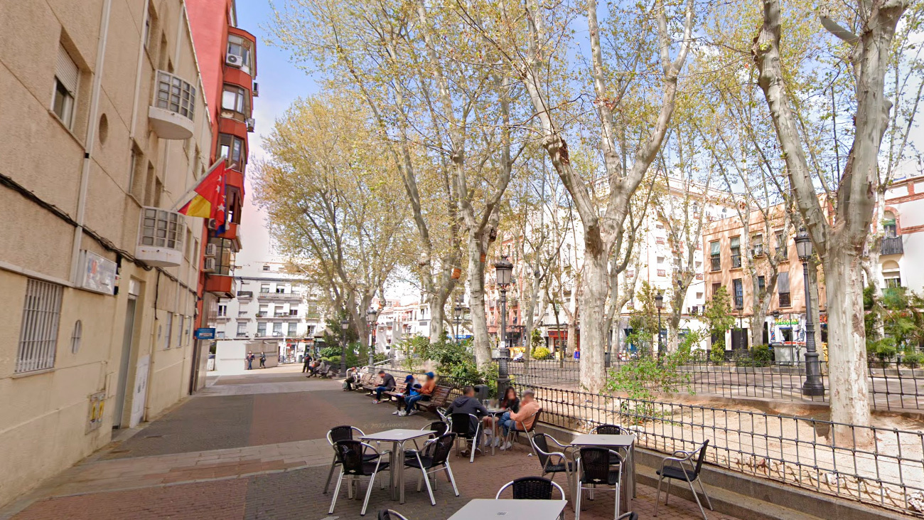 Bulevar de la calle Peña Gorbea, en Puente de Vallecas