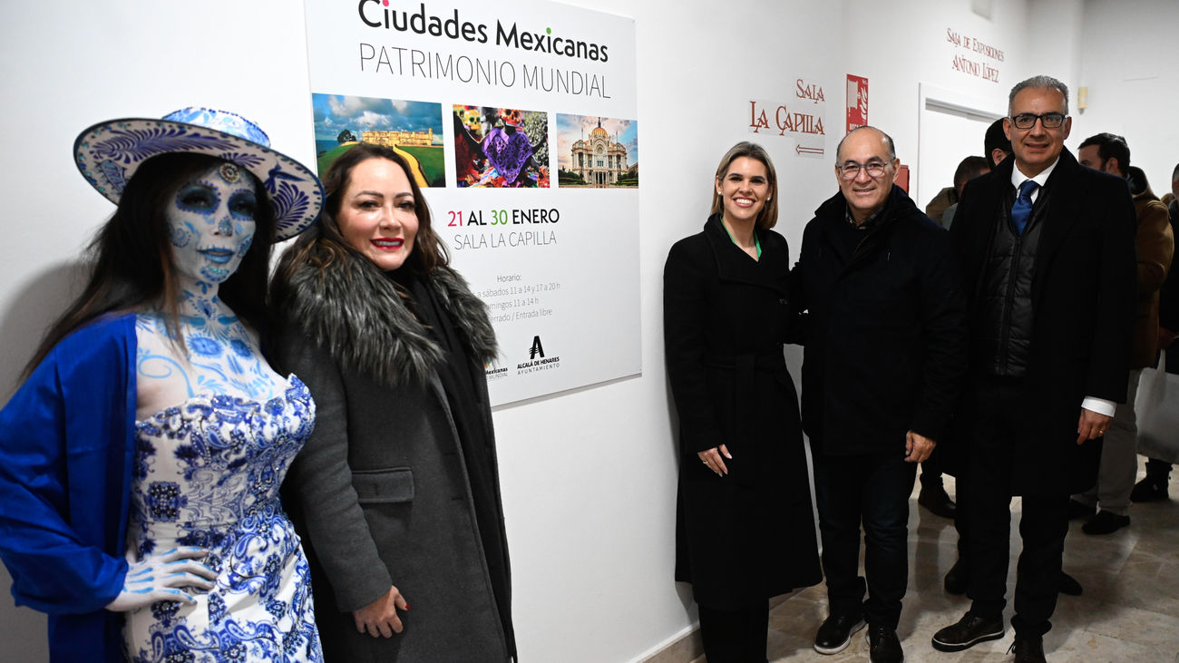 Inauguración de la muestra de ciudades mexicanas patrimonio mundial en Alcalá de Henares