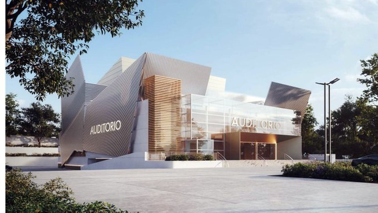 Ilustración del futuro auditorio de Paracuellos de Jarama