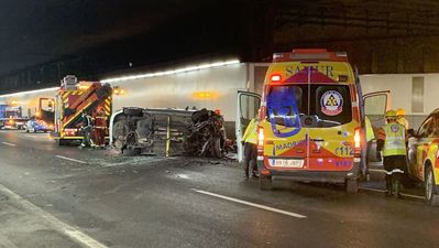 Bomberos de Madrid explican lo que hay que hacer en caso de avería o accidente de tráfico en el interior de un túnel