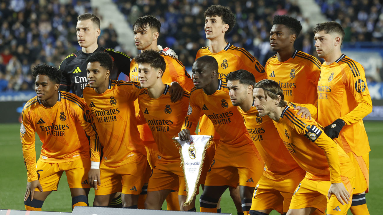 Alineación del Real Madrid contra el Leganés