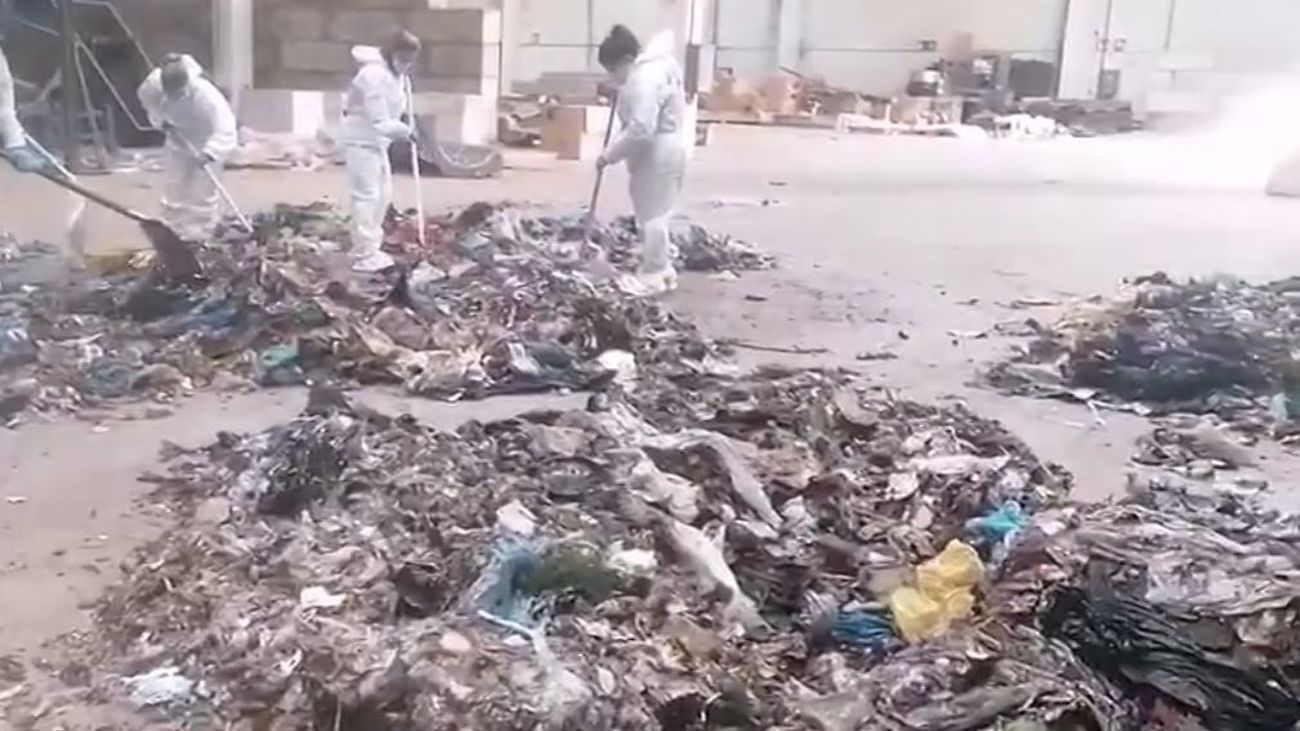 Complejo de reciclaje de Loeches donde fueron encontrados los restos de la bebé