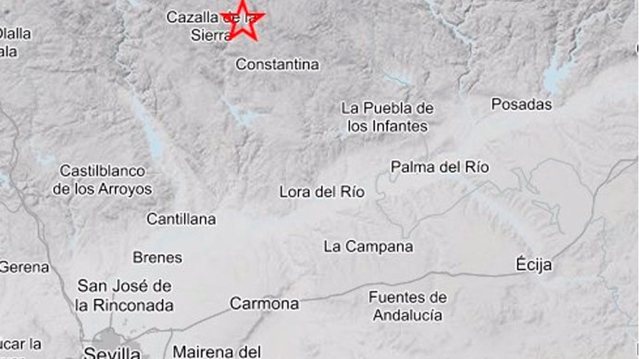 Un terremoto de 4,1 en la sierra de Sevilla se ha sentido en varios puntos de Andalucía y Extremadura