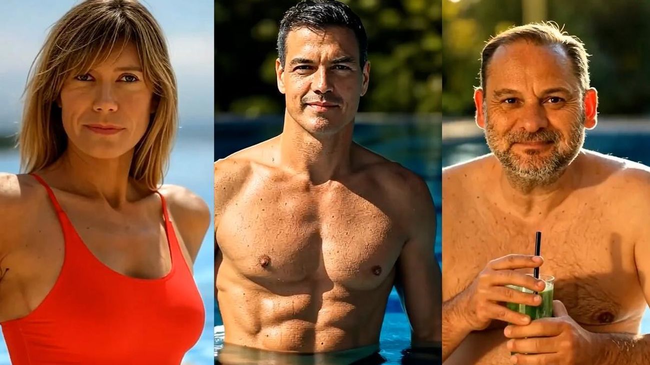 Begoña Gómez, Pedro Sánchez y José Luis Abalos